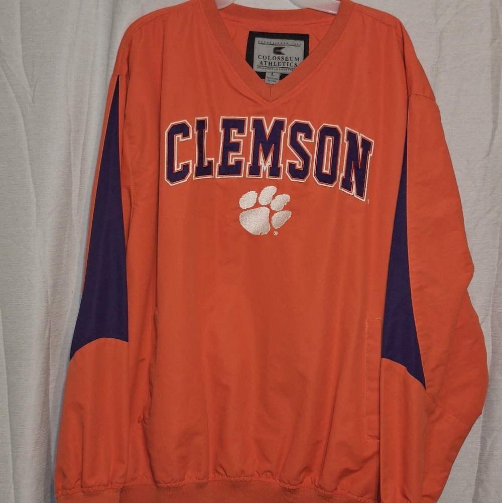 Orange and Purple Clemson Pullover